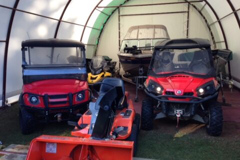 Storage shed for Boats, ATVs, Snowmobiles