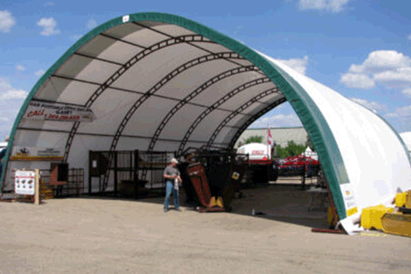 portable machine shed building