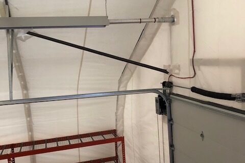 portable structure garage door