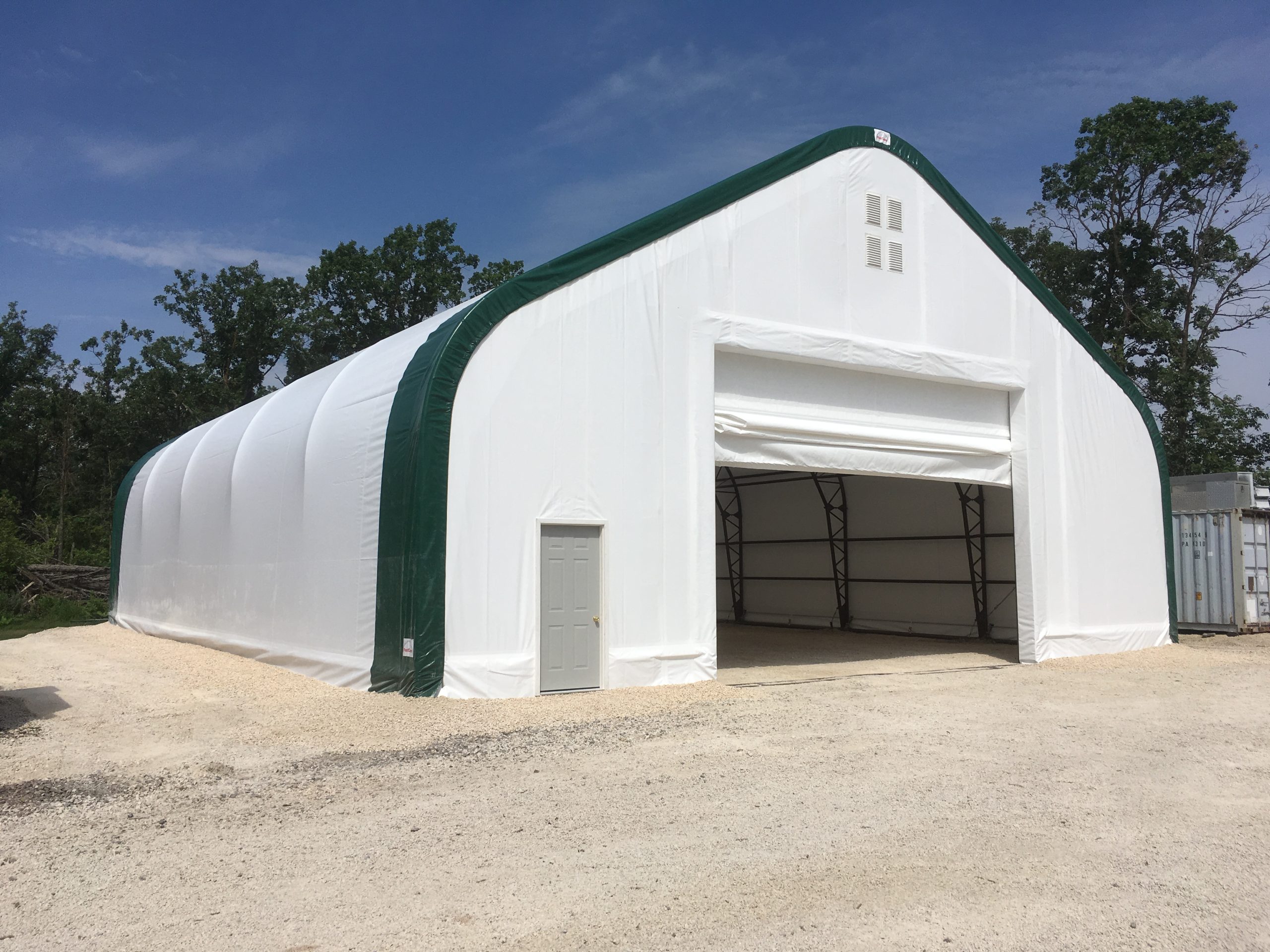 tall fabric building