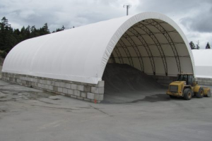 sand storage canvas building