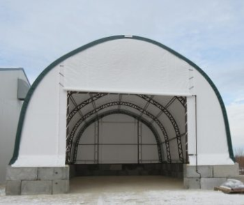 canvas storage building