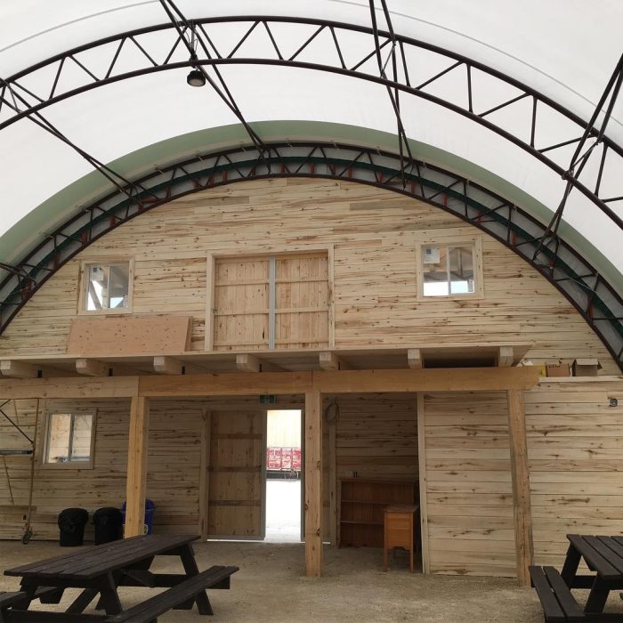 municipal recreation centre fabric building