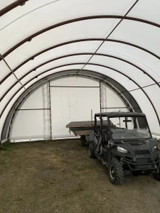30' portable fabric building
